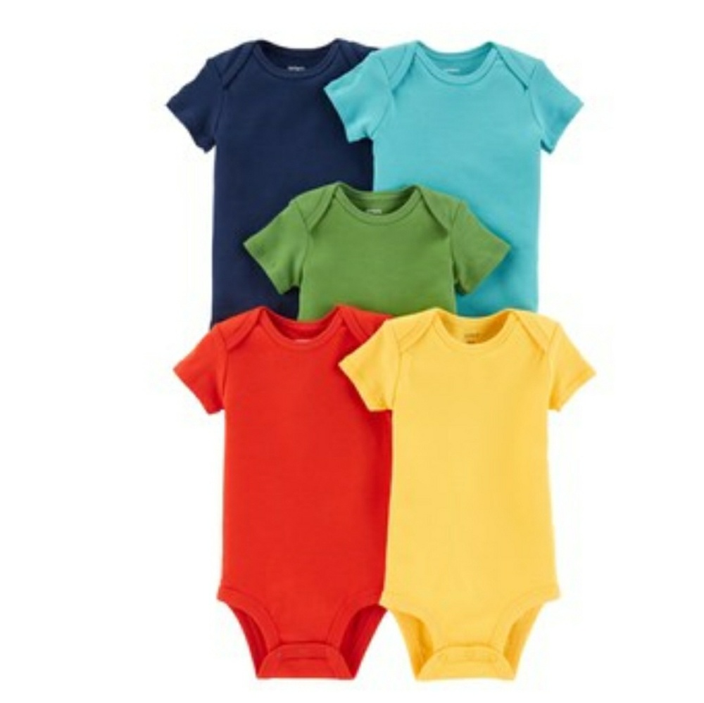 Baby boys multicolor onsies set